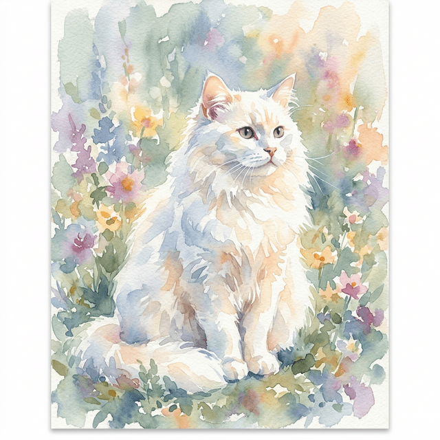 Exemplo de retrato no estilo Aquarela Impressionista